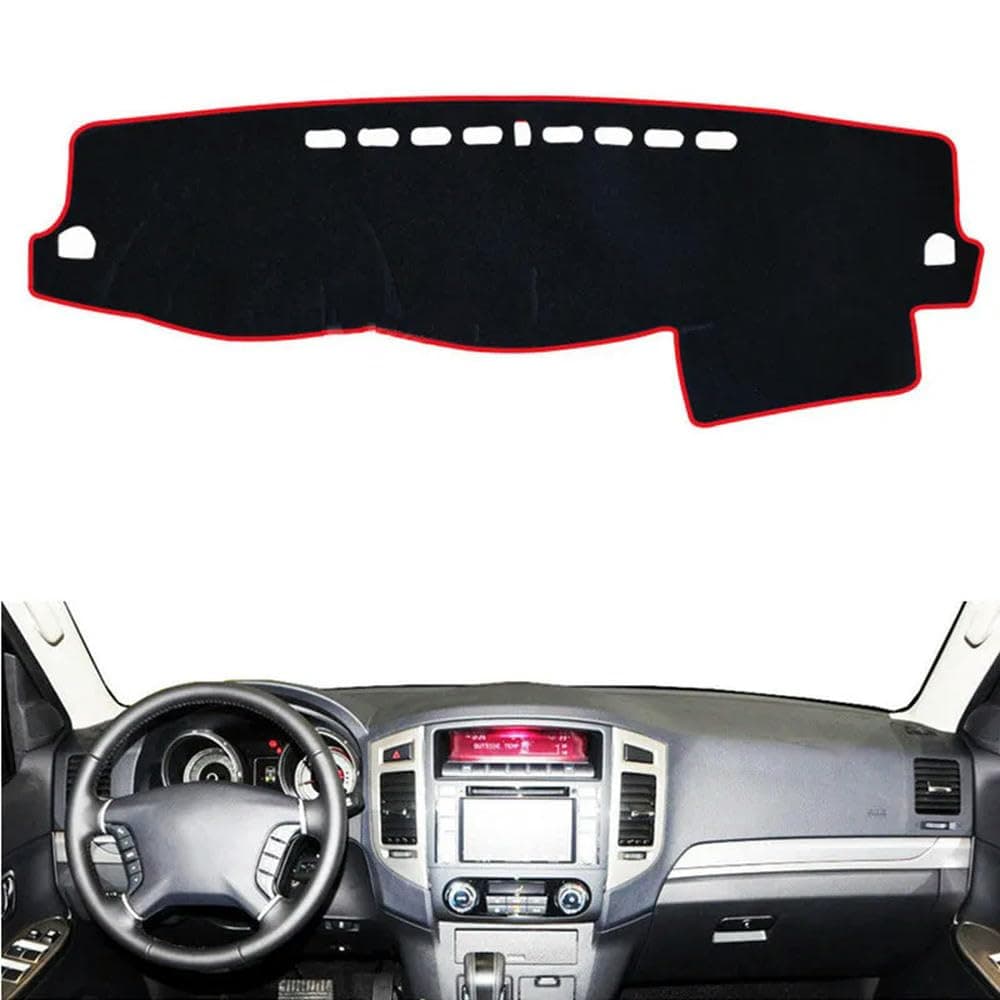 Car Dashboard Cover Anti-Scratch Dash Cover Interior Dash Covers - for Mitsubishi Pajero Montero 2006-2019
