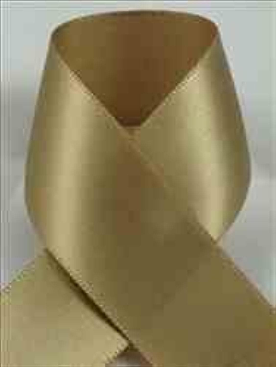 Schiff Ribbons 2244-3 100-Yard Polyester Double Face Satin Ribbon, 5/8-Inch, Antique Gold