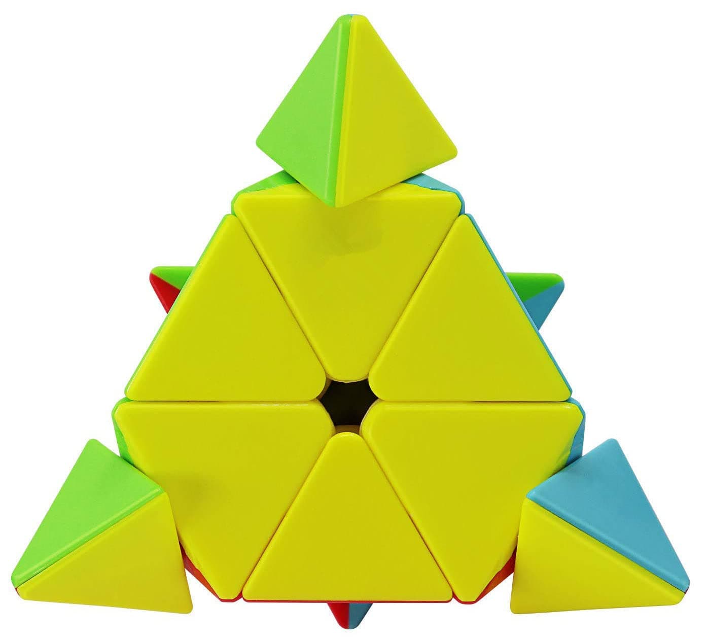 Kiditos MoYu Meilong Cubing Classroom Pyraminx Cube Stickerless Speed Cube (Solve Method Included)