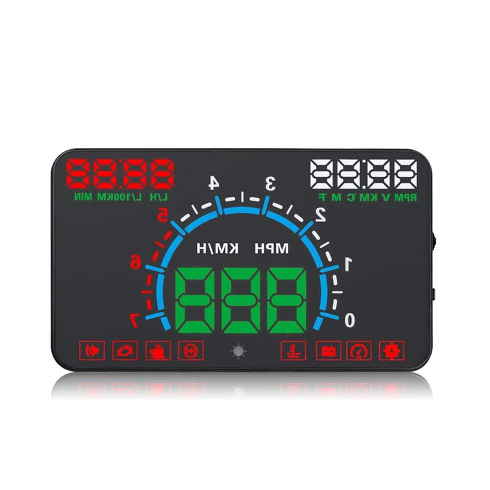 Head-Up Display (HUD),5.8" E350 Car OBD2 Head Up Display HUD Speedometer Speed Warning Dashboard