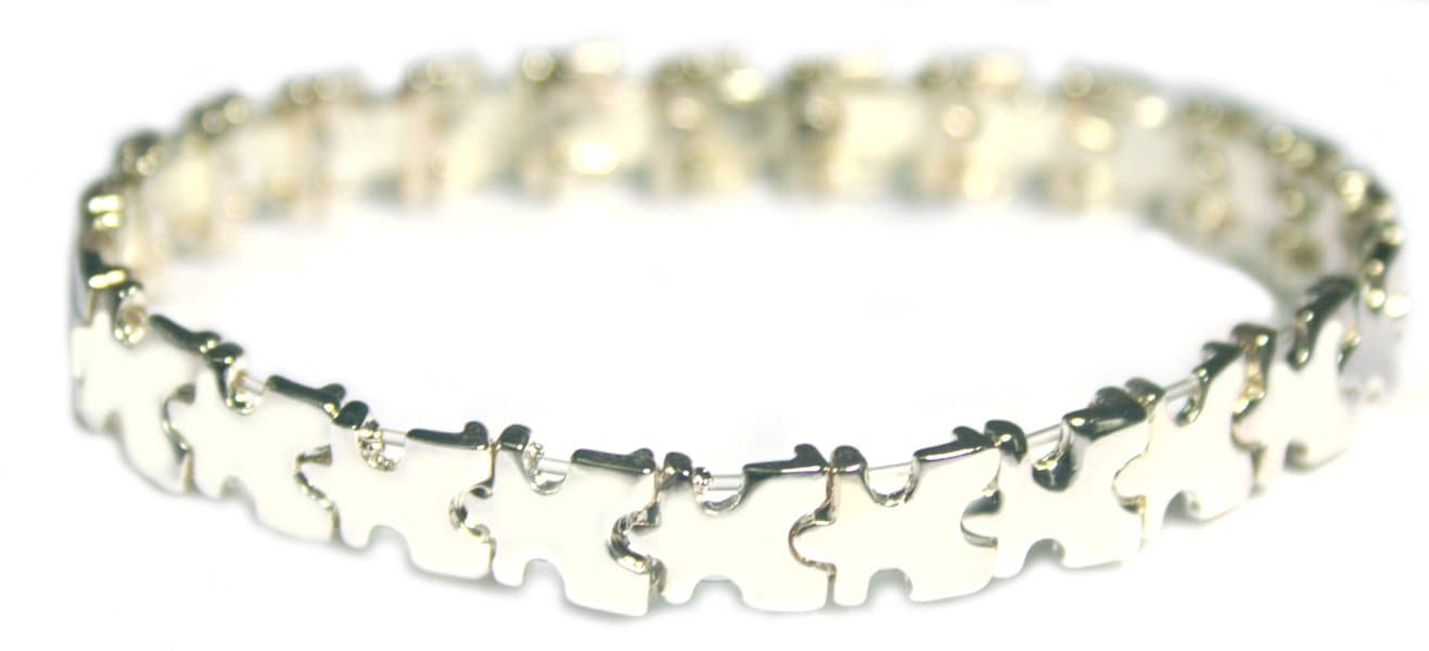 Autism Awareness Puzzle Piece Stretch Bracelet