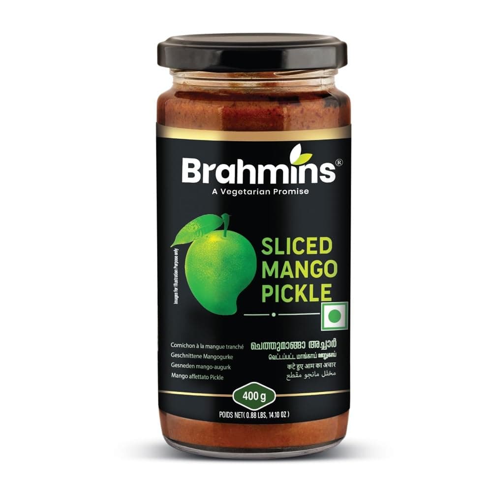 Mango Pickle Kerala Achar 400gms Brahmins Spicerange.com