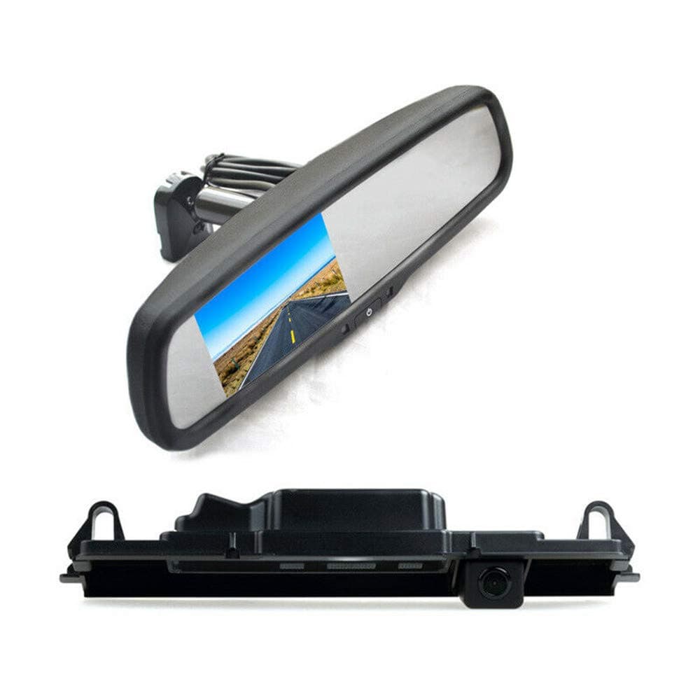 Vardsafe VS166R Reverse Backup Camera & Replacement Rear View Mirror Monitor for Yaris Vitz Porte XP90 XP130