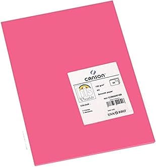 Canson Iris Vivaldi A4 185 GSM Smooth Colour Paper - Fuchsia (Pack of 50 Sheets)