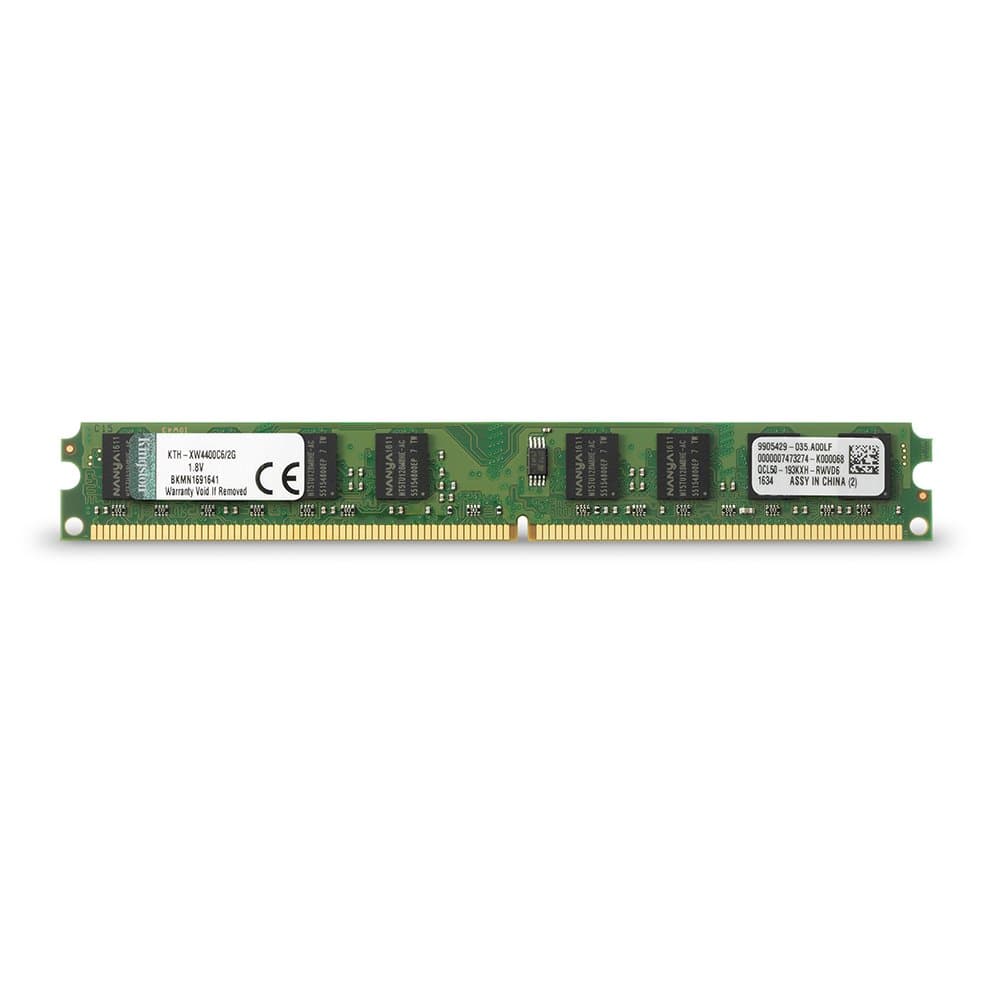 Kingston 2 GB DDR2 SDRAM Memory Module 2 GB (1 x 2 GB) 800MHz DDR2800/PC26400 DDR2 SDRAM 240pin DIMM KTH-XW4400C6/2G