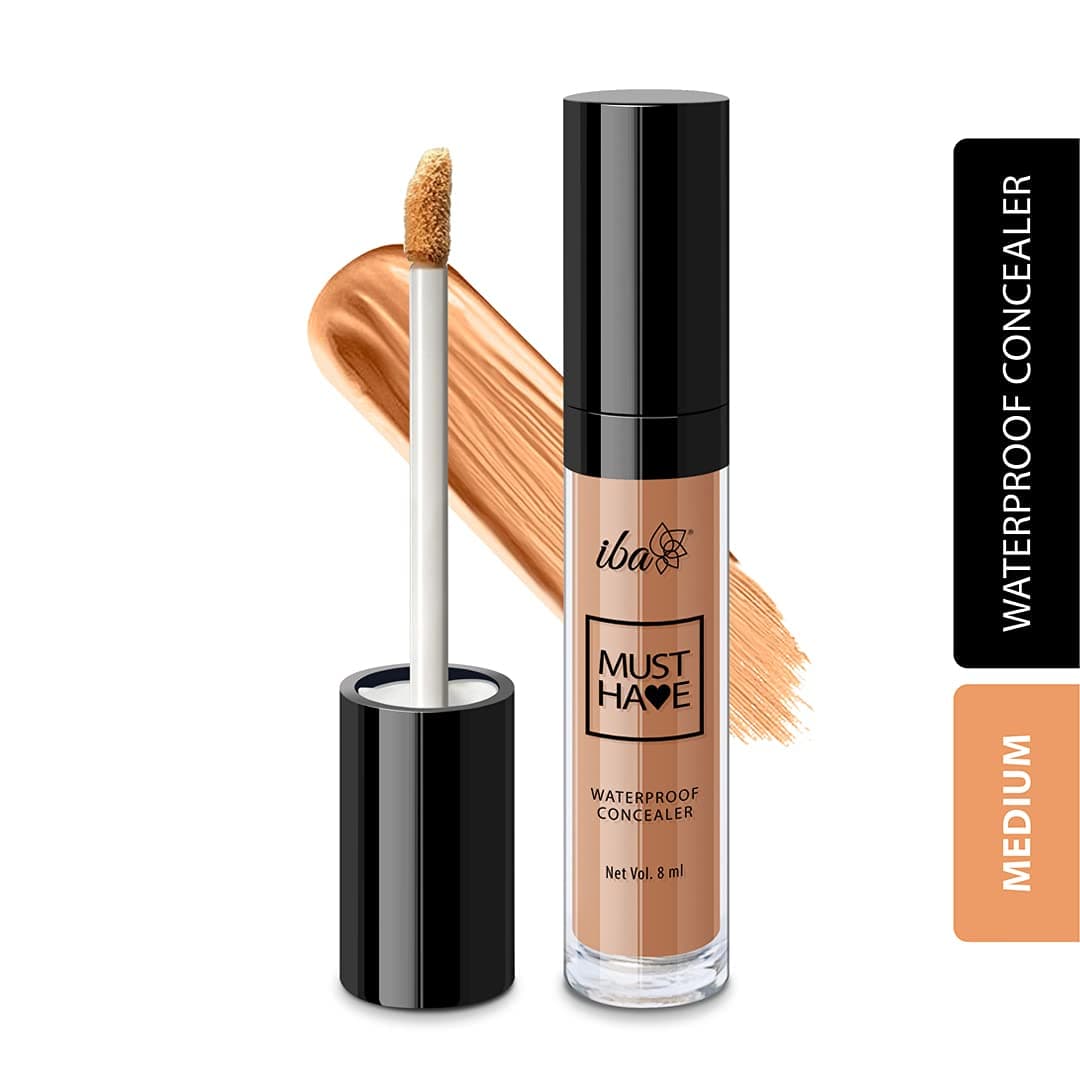 Must Have Waterproof Concealer Matte Finish - Medium 8ml | Full Coverage & Long Lasting | Oil Free & Lightweight | Easily Blendable Concealer For Face Makeup | 100% Natural & Vegan Makeup