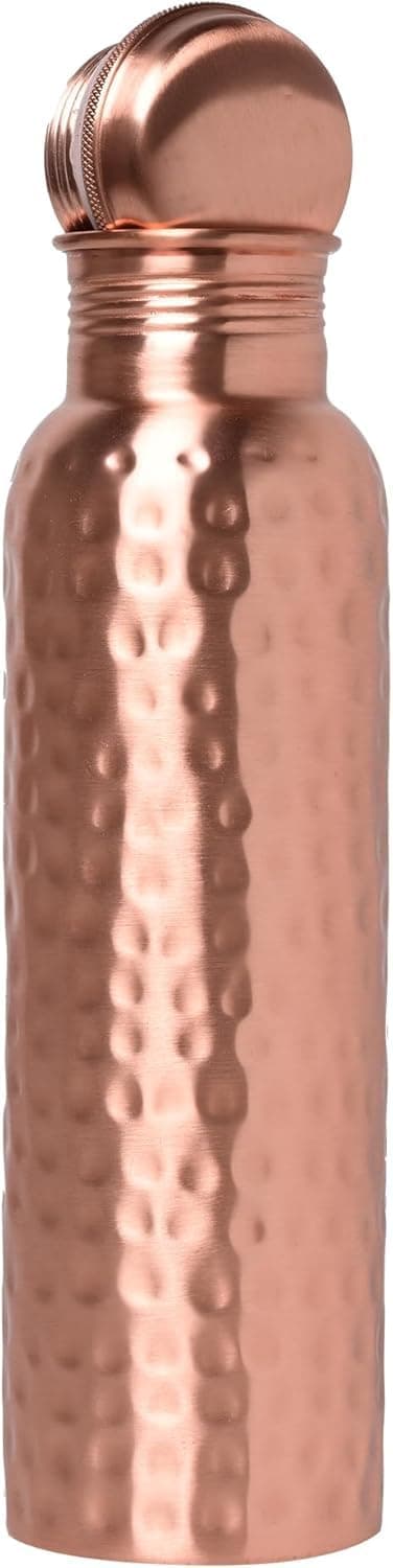 JMD INTERNATIONAL Traveller's Pure Copper Hammered Water Bottle