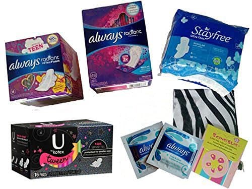 My First Period Sampler Kit – Blue Gift Box by urlife