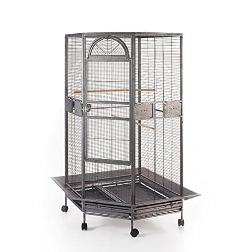Parrot Escape Jumbo Corner Bird Cage Aviary (Small)