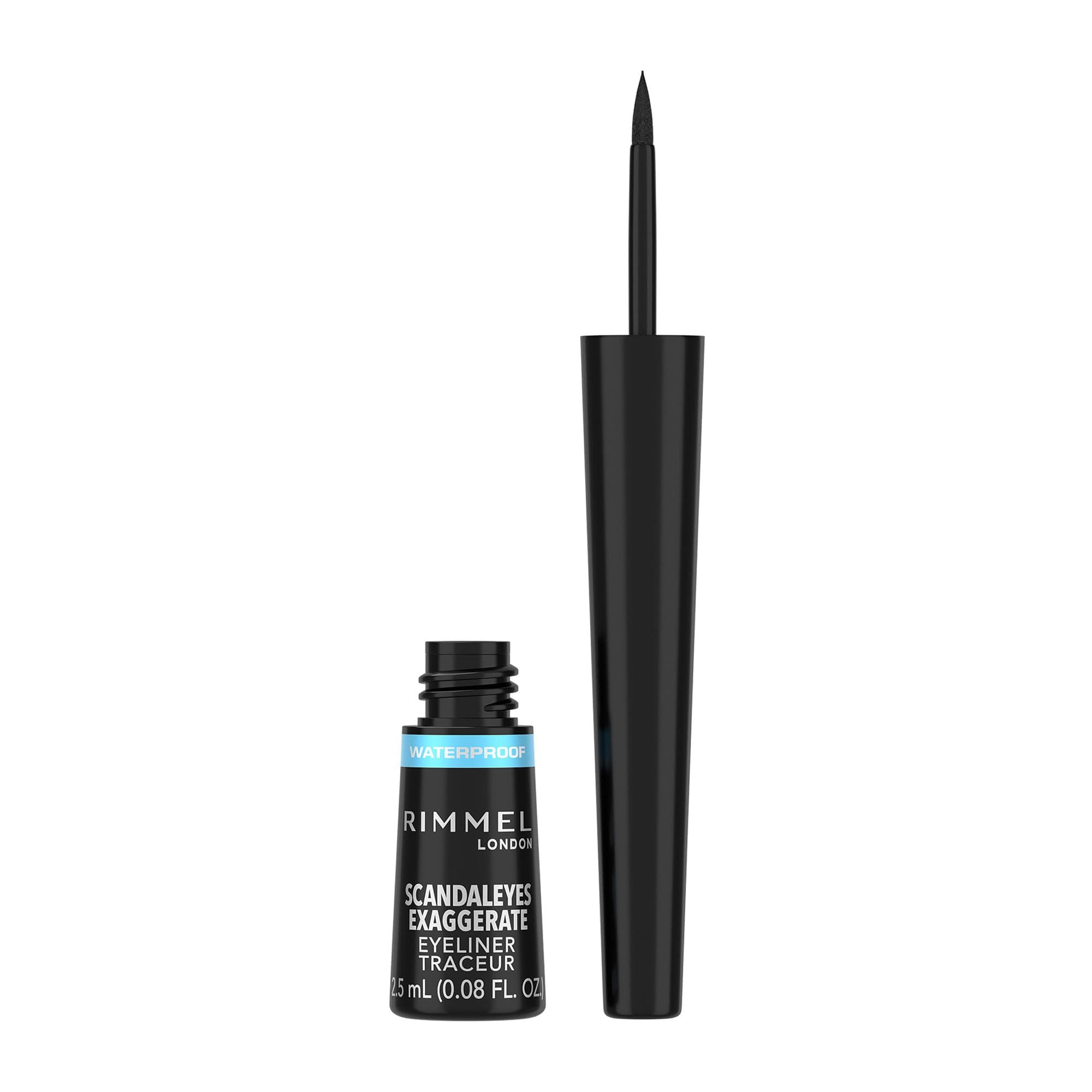 Rimmel Exaggerate Liquid Eye Liner - Glossy Black