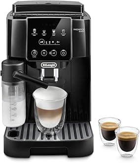 De'Longhi Magnifica Start ECAM220.60.B, Fully Automatic Bean to Cup Coffee Machine with 4 One-Touch Recipes, Soft-Touch Control Panel, Auto Milk, 1450W, Black