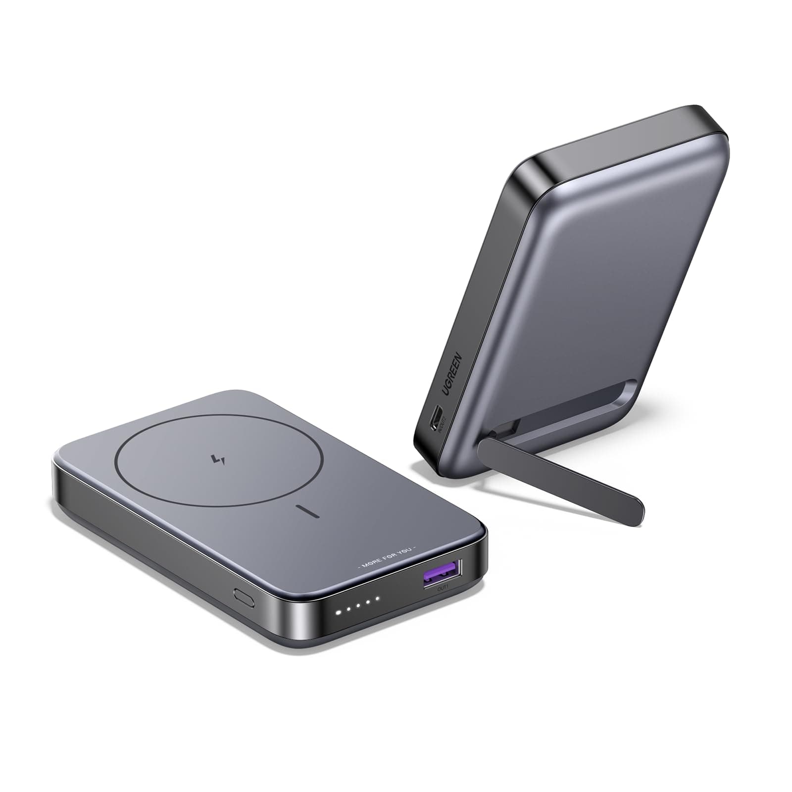 UGREEN Wireless Magnetic External Battery 10000mAh USB C USB A Fast Charge PD QC 3.0 20W Power Bank Induction Qi 15W Max Compatible with iPhone 15 Plus Pro Max iPhone 14 13 12 Pro Max MagSafe