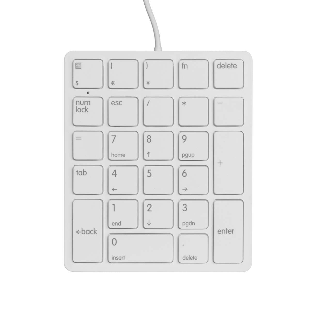 Qisan Numeric Keypad Wired Numpad Keyboard 26 Keys Mini Slim External Number Keypad for Banking, Financial Securities | Laptop Accessories | Gaming Keypad | USB Keypad | Computer Input Devices