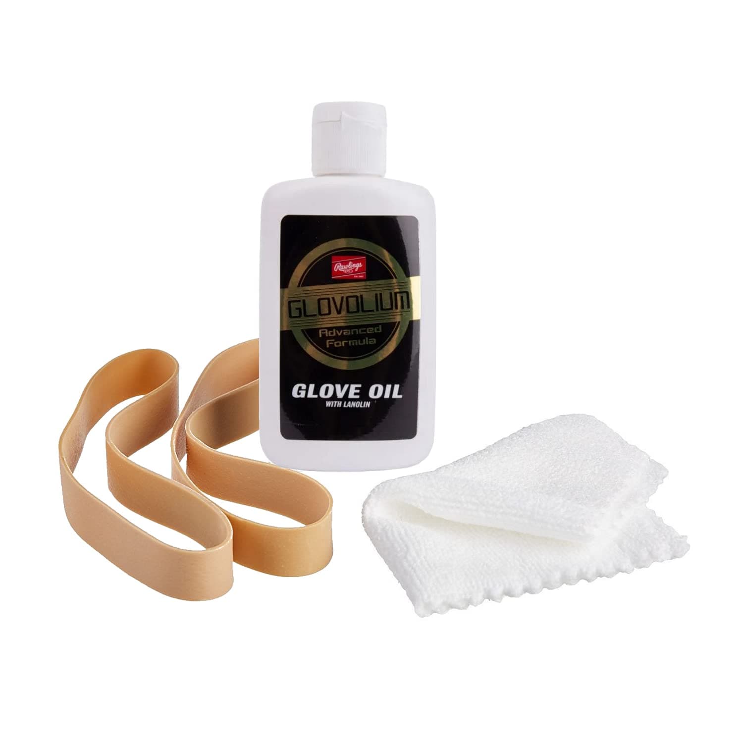 Game Ready Glove Break-in Kit | Baseball/Softball | Includes Break-in Formula, Applicator Cloth, & Rubber Band