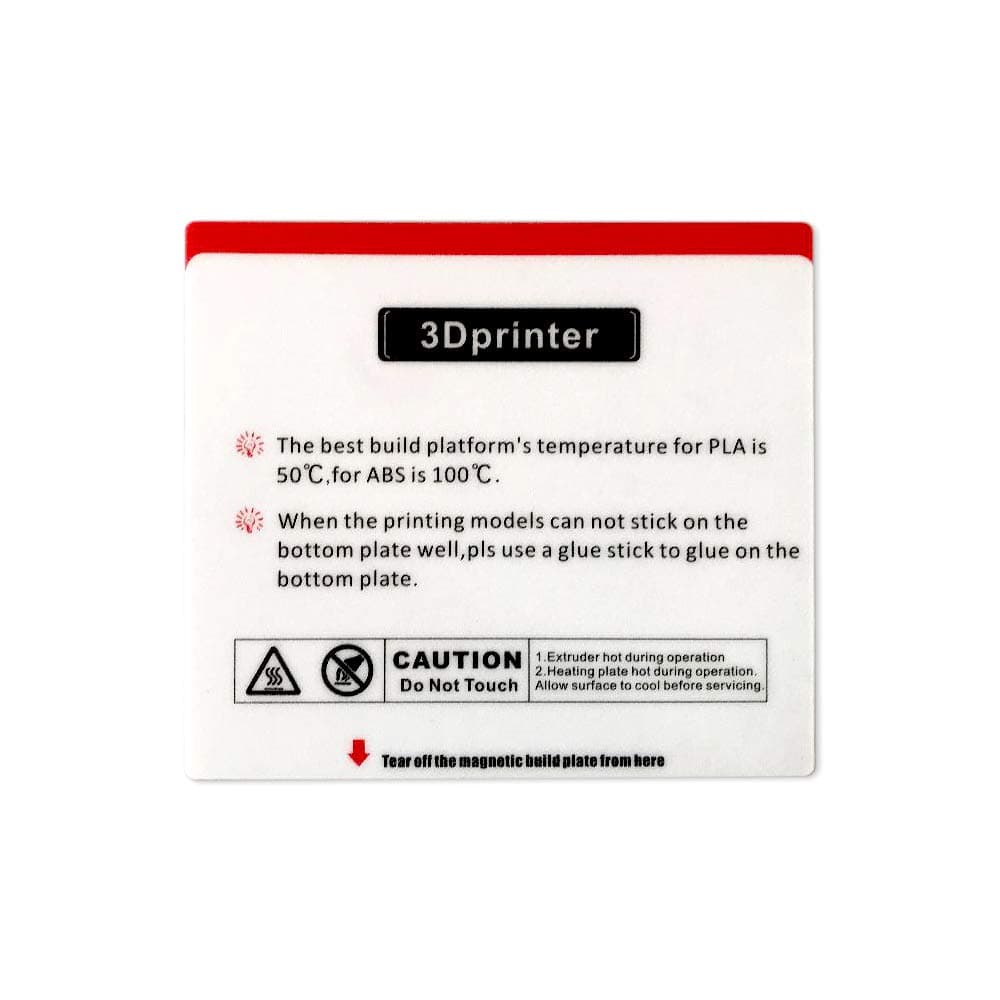 Platform Sticker for QIDI TECH X-Smart/X-Maker 3D Printer: 3 pcs kit