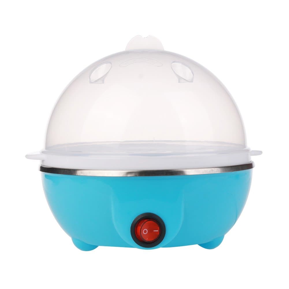 Dash Go Rapid Egg Cooker, 220v Egg Steamer Electric Egg Poacher Egg Boiler 7 Egg Capacity (Blue)