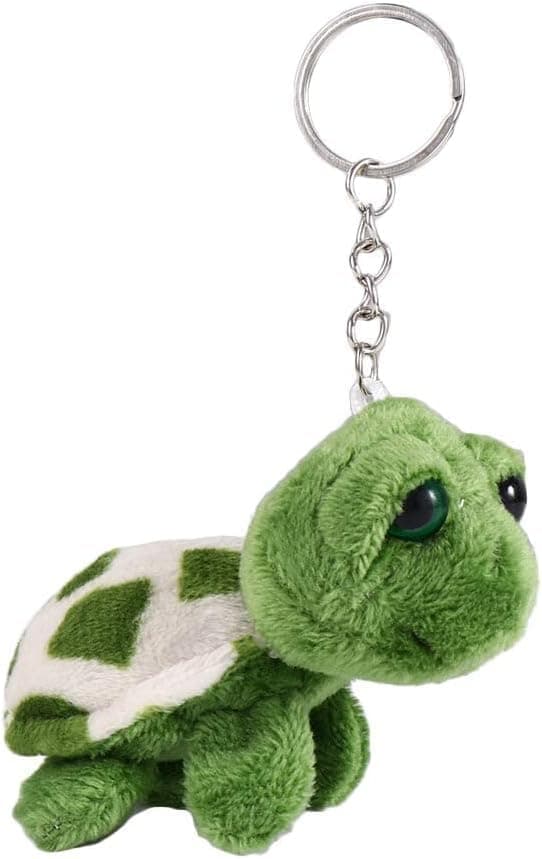 Jowxsx Green Mini Sea Creatures Turtle Doll Keychain Gift Plush Key Ring Cartoon Bag Pendant Auto Animal Decoration Plush Automobile Keychains Trim Stuffed Animals