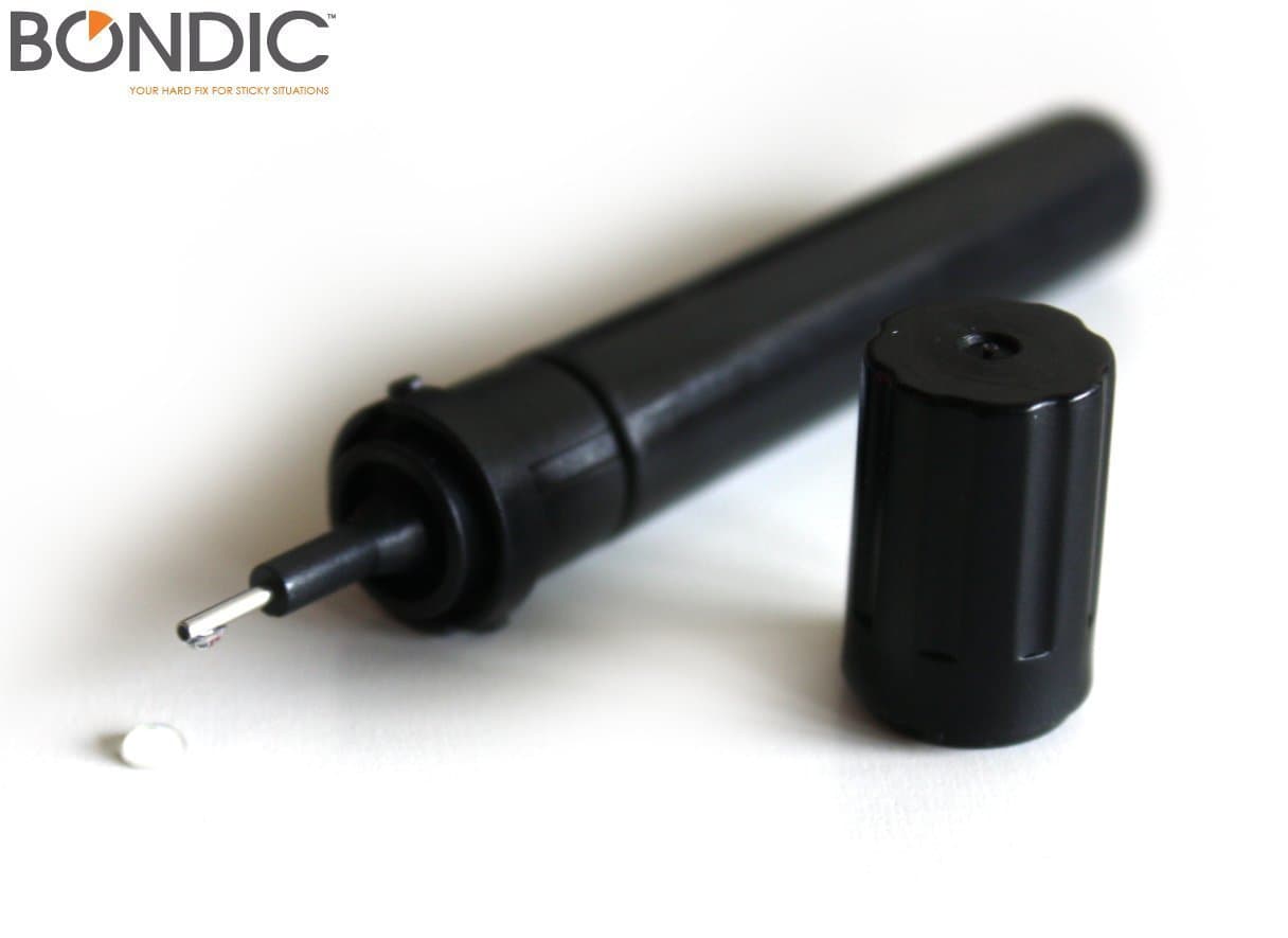 Bondic® (Liquid Refill) The World's First Liquid Plastic Welder! Bond, Build, Fix and Fill Almost Anything in Seconds! Your Hard Fix For Sticky Situations. Bondic Works Where Glue Fails! (Bondic® Liquid Refill)