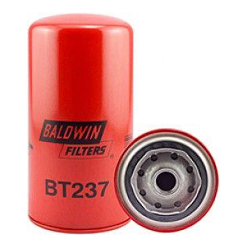 Baldwin FiltersBT237 Oil Filter, Spin-On, Full-Flow, Red