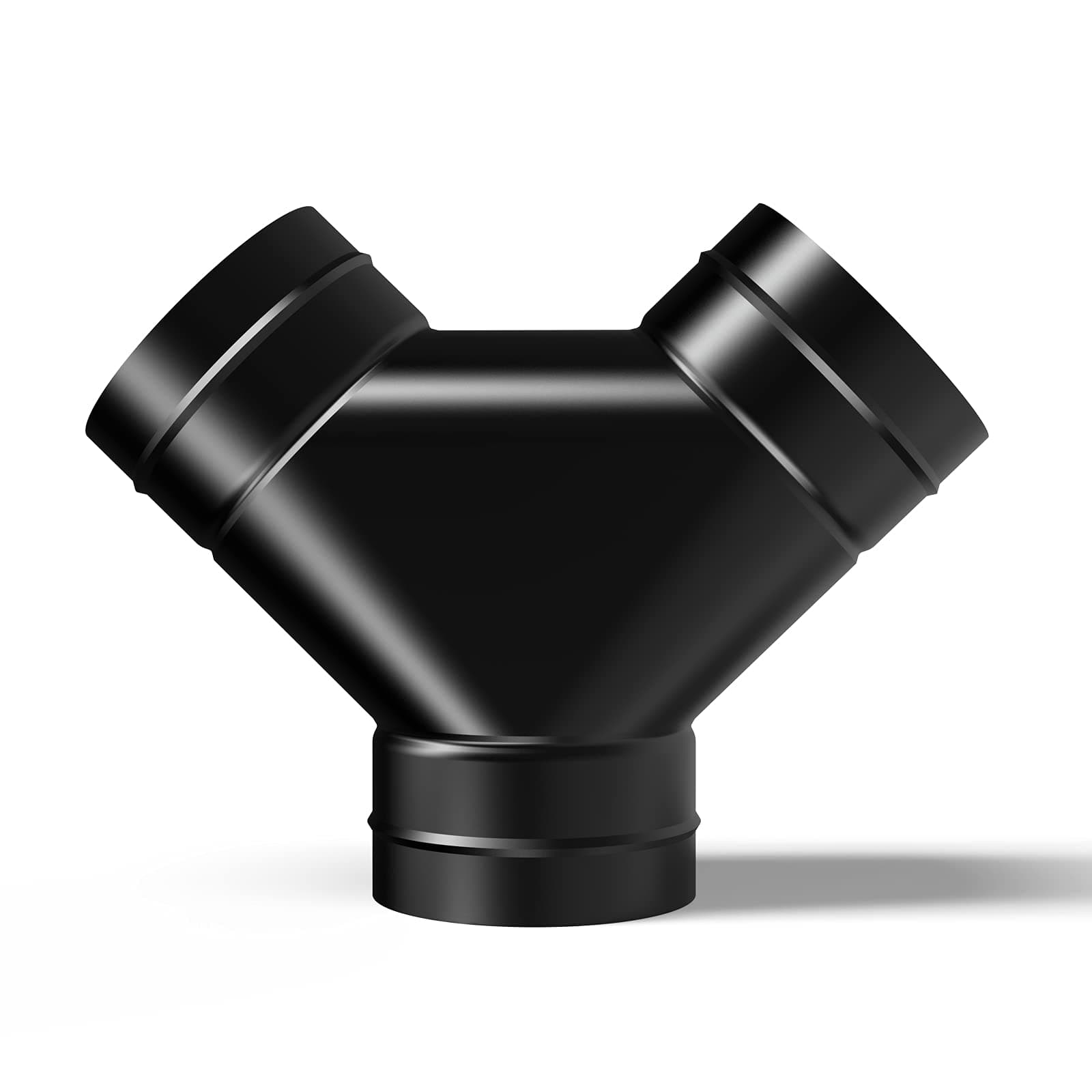 AC Infinity 3-Way Duct Splitter, 4 x 4 x 4” Exhaust Pipe Splitter Y Connector, for Indoor Growing Tents Dryer Vent Hoses