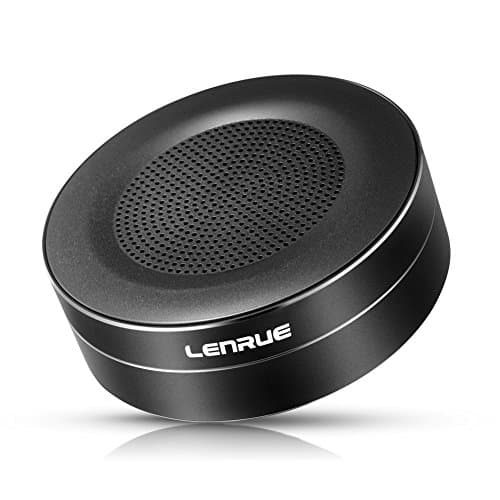 LENRUE Bluetooth Speakers, Portable Wireless Mini Speaker. Built-in-Mic and TF Card for iPhone, iPod, iPad, Phones, Tablet, Echo dot (Black)