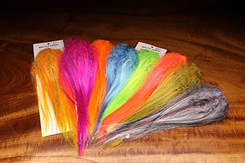Big Fly Fly Tying Fiber with Curl Sunset