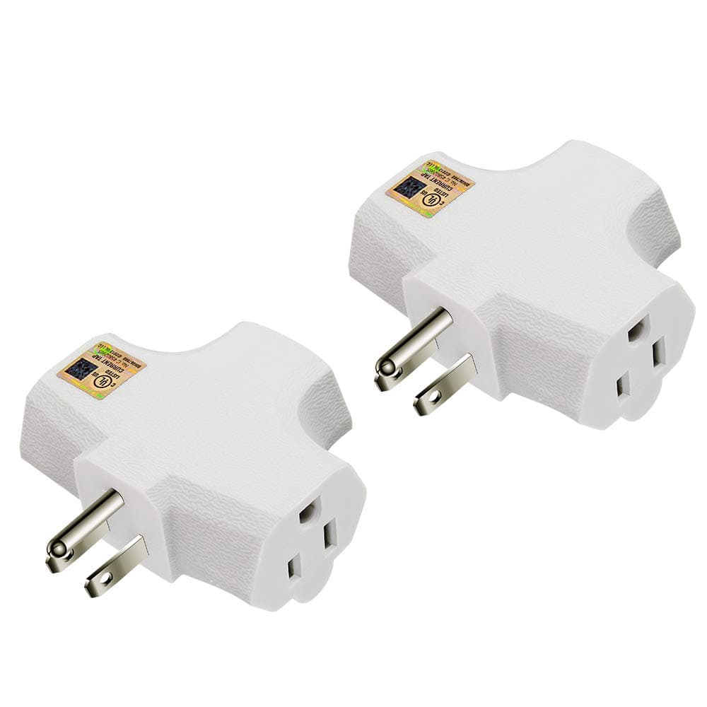 3-Outlet Grounding Adapter