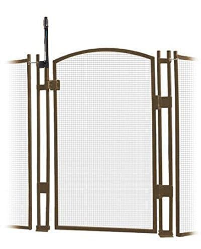 EZ-Guard 4' Tall Self Closing/Self Latching Pool Fence Gate -Brown (EZGate4BR)