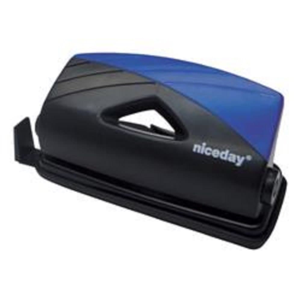 Durable Hole Punch (12 sheets) non-slip base, Modern & Stylish Black