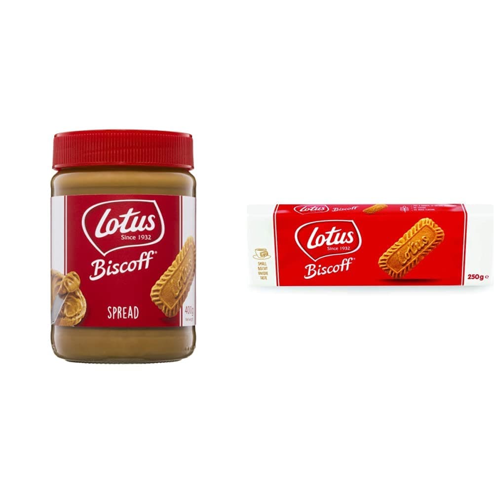 LotusBiscoff Spread Smooth 400G & Biscoff Original Caramelized Biscuits 250g