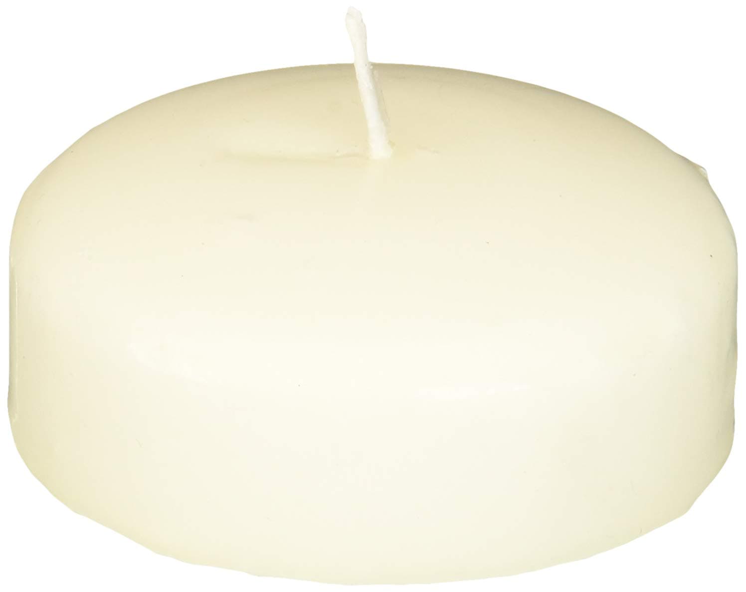 FloraCraft 3 inch 6 Pack Floating Candles, Ivory