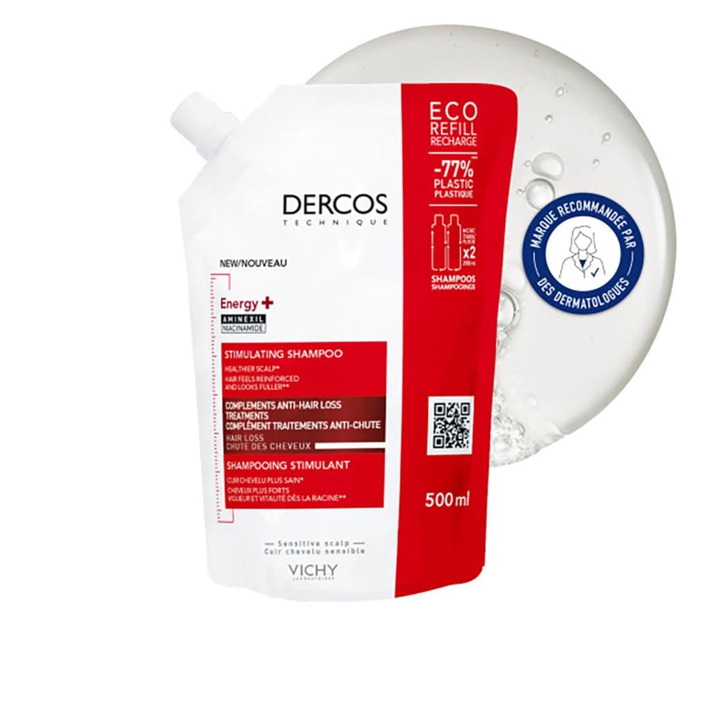 Vichy Dercos Energy+ Stimulating Shampoo Refill 500ml