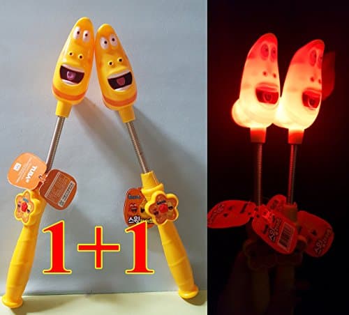 Comic Cartoon Larva 2 Yellow larva lighting sticks set