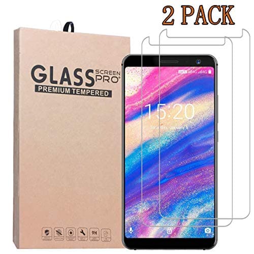 [2-Pack] SHENGSHUO Screen Protector for Umidigi A1 Pro, Premium Quality Tempered Glass Protective Film 0.33mm Anti-Bubble Shield 9H Hardness Clear Scratch Resist Bubble-Free