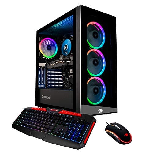 iBUYPOWER Elite Gaming PC Computer Desktop Element MR9800 (AMD Ryzen 3700X 3.6GHz, AMD RX 570 4GB, 16GB DDR4 RAM, 1TB HDD, 240GB SSD, WiFi Ready, Windows 10 Home)