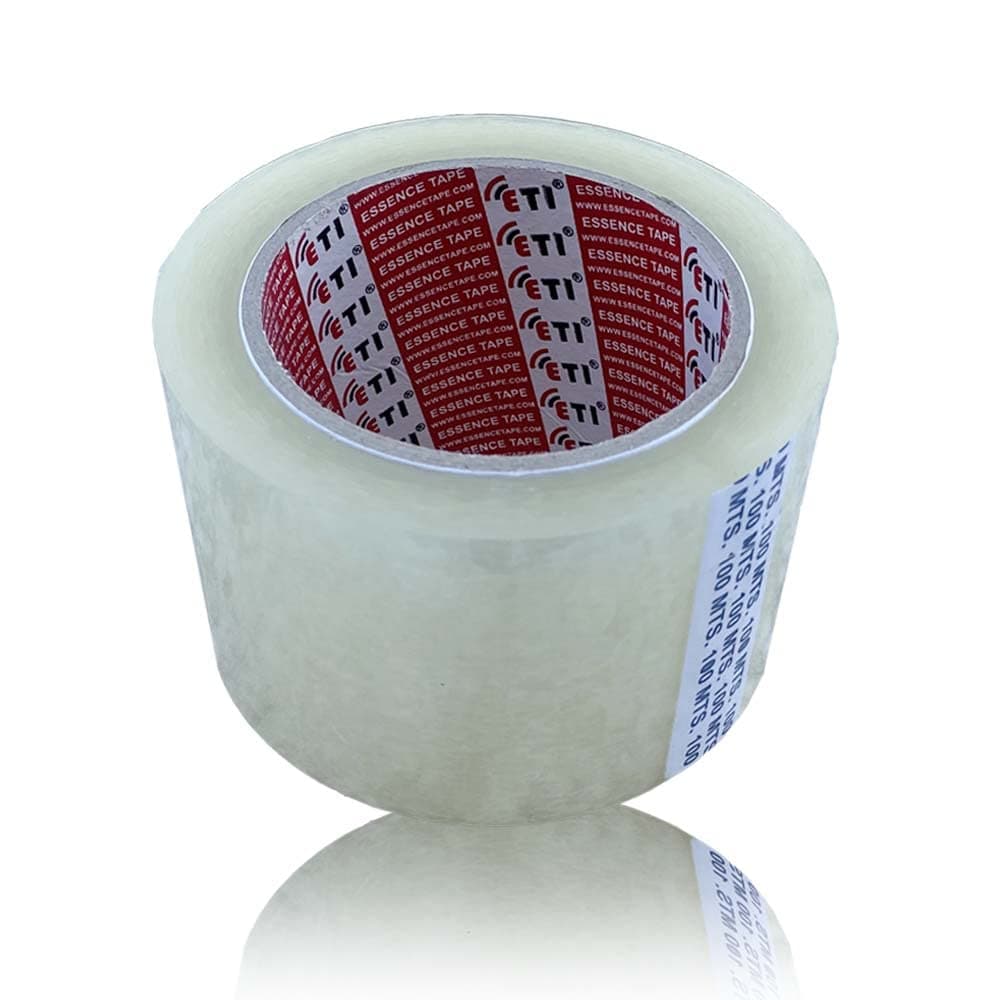 Metrey Eti Multi Purpose BOPP Tape for Packaging 100 MTR 3 inch Wide (Clear Tape)