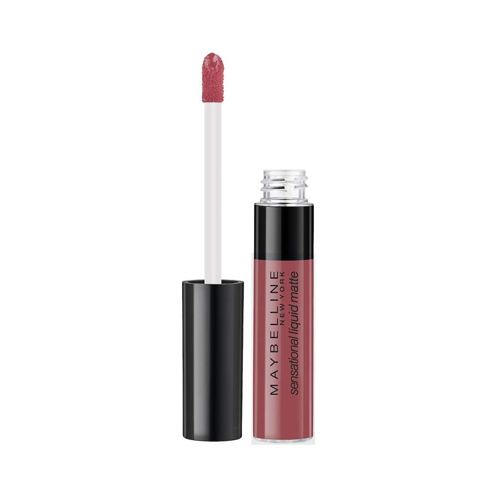 Maybelline New York Sensational Liquid Matte Lipstick, Non-sticky, Non-drying Lipstick, Hassle-Free & Precise Application, Long-lasting Liquid Matte Lipstick - 06 Best Babe| 7 ml