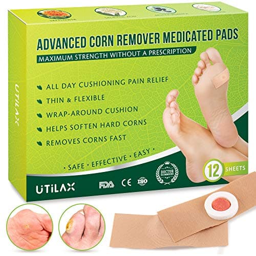 Utilax Corn Remover Pads [12 Pads]