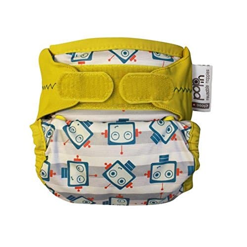 Close Pop-In Single Nappy Bamboo New Print Robot