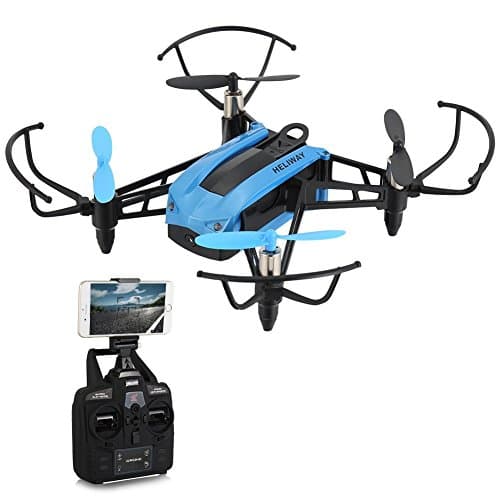 FPV Quadcopter Drone with 720P HD WiFi Camera and VR, Mini Racing Drone 2.4GHz RC Quadcopter with Height Hold, 30mph High Speed Mode, Headless Mode with 6-Axis Gyro by FidgetKit