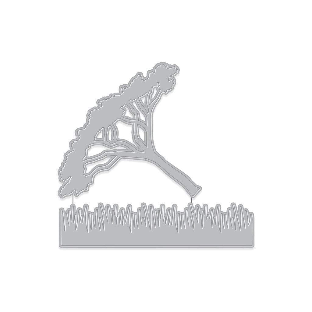 Hero Arts Paper Die Cut, Thorn Tree & Grasses