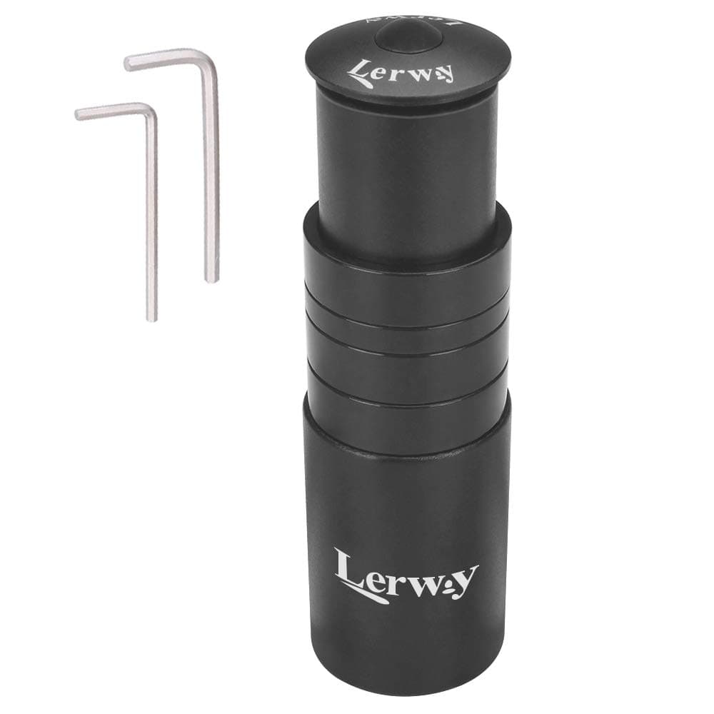 LERWAY Bike Stem Riser Extender MTB Handlebar Stem Adapter for 1-1/8" 28.6mm Fork Aluminum Black