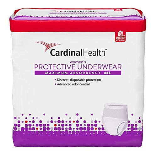 Cardinal Maximum Absorbency Protective Underwear for Women, Extra Large, 58 - 68