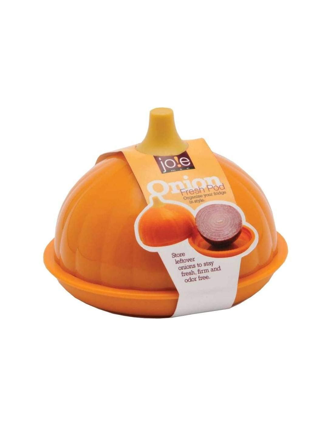 Joie Fresh Pod Onion Storage Container, Fits Half an Onion, Keeps Leftover Half Flavorful and Firm in Fridge, Reusable Kitchen Gadget, BPA Free, Dishwasher Safe