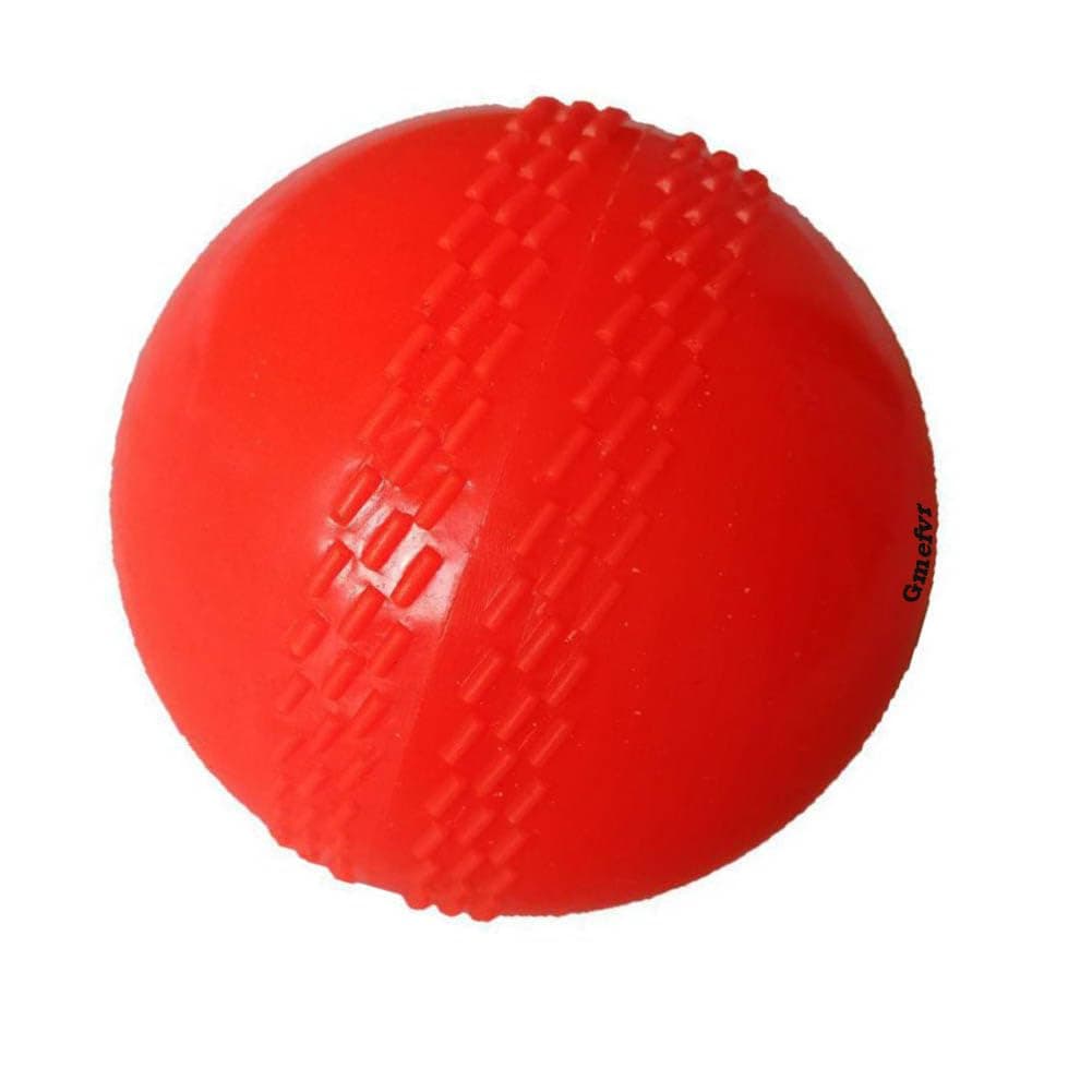 Silicone Soft Cricket Balls Practice Training for All Age Group Recommended for Indoor/Outdoor Street & Beach Crickets, Red