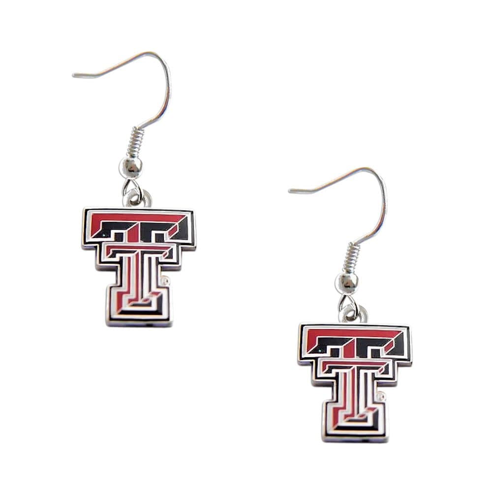 Aminco International Texas Tech Raiders Dangle Logo Earring Set Charm Gift