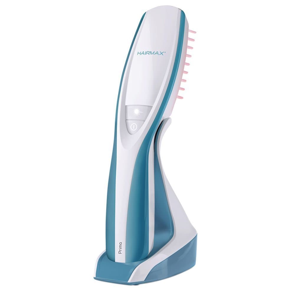 HairMax Laser Comb (White and Light Blue)