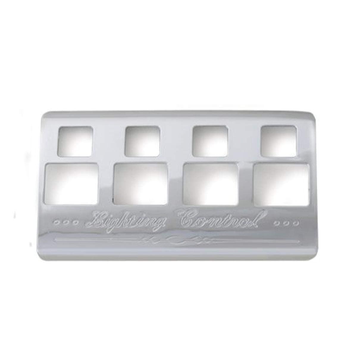 Grand General 68632 Plastic Chrome Lighting Control Panel Cover with 4-Switch Opening for Kenworth