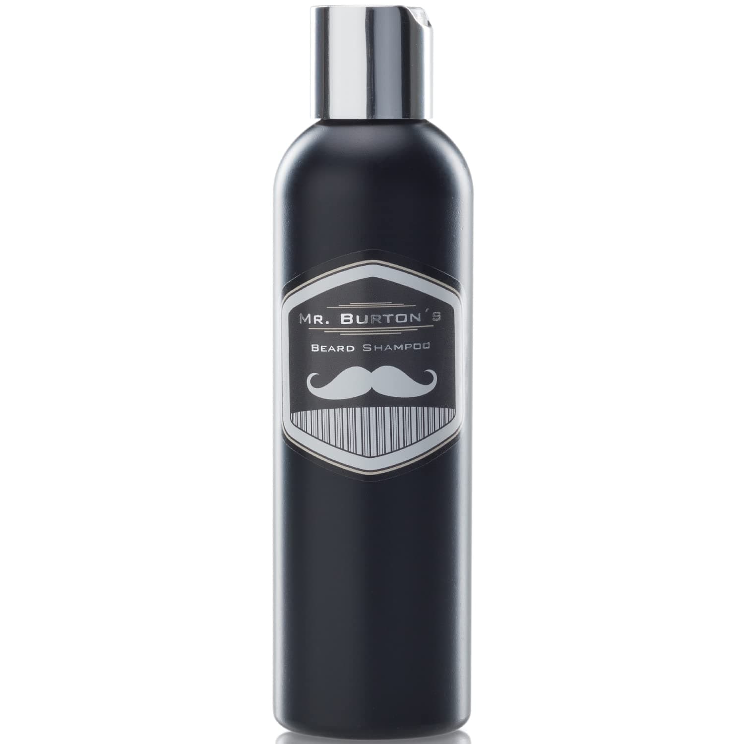Mr. Burton's Pure Beard Shampoo (200 ml) - Mild Care without Silicone with Argan Oil Panthenol and Vitamin E - Suitable for Beard Oil and Beard Balm