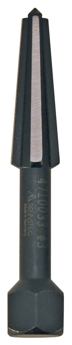 KNIPEX Tools Rennsteig 9R 471 003 3 Screw Extractor Double Edge, Size 3, Black